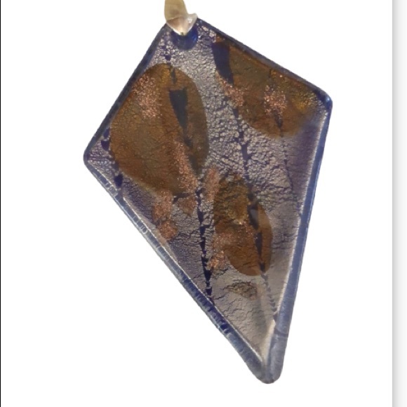 Jewelry - Handmade Glass Pendant with Chord